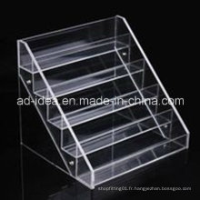 Support de rack en acrylique transparent à cinq niveaux